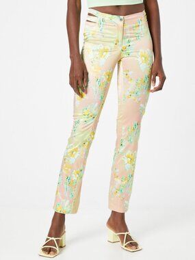 NWT Weekday Zadie Printed Trousers Size 6